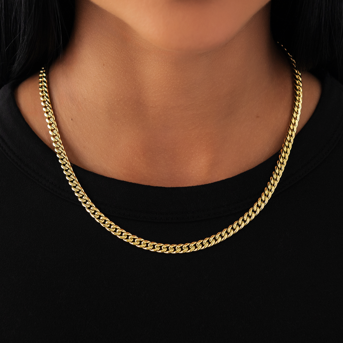 Miami Cuban Necklace in Yellow Gold - 5mm