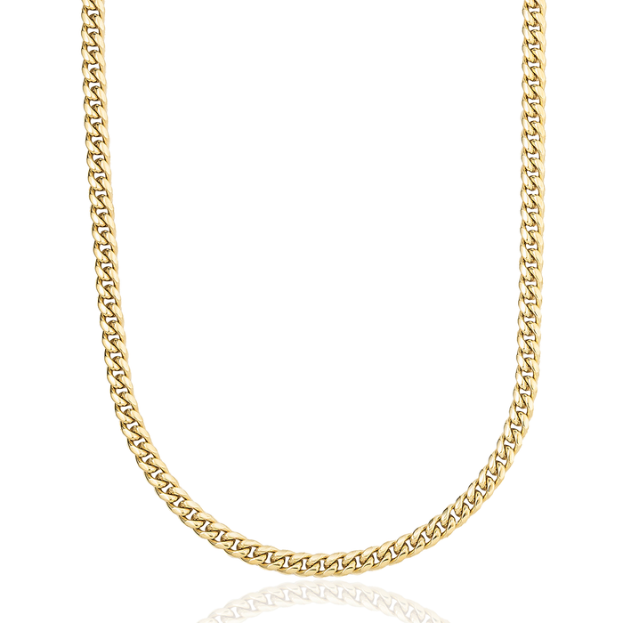 Miami Cuban Necklace in Yellow Gold - 5mm