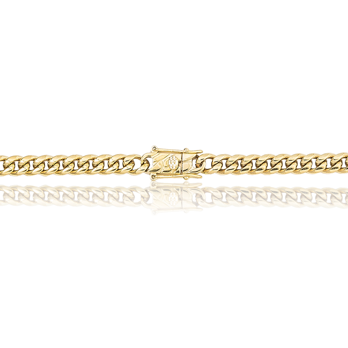 Miami Cuban Necklace in Yellow Gold - 5mm