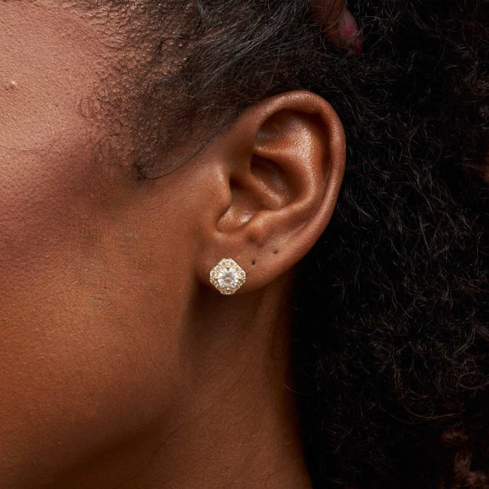 Micro Clustered Diamond Earrings