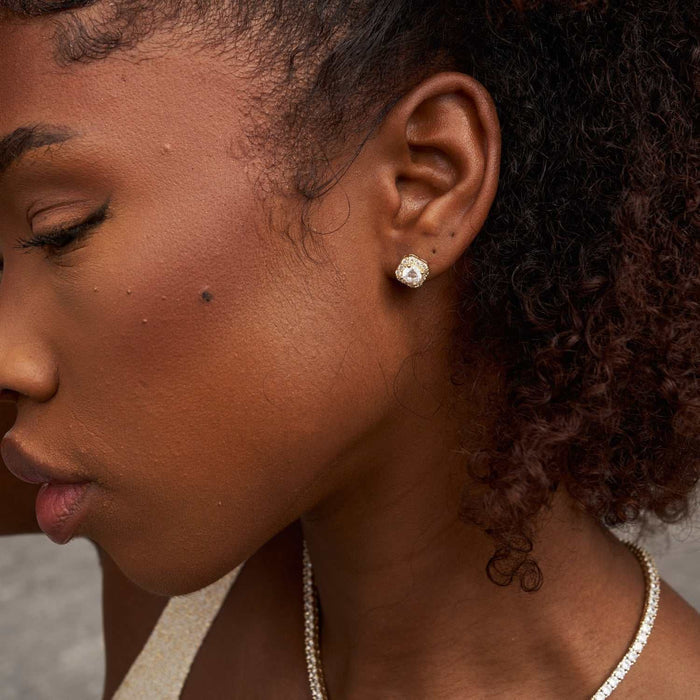 Micro Clustered Diamond Earrings