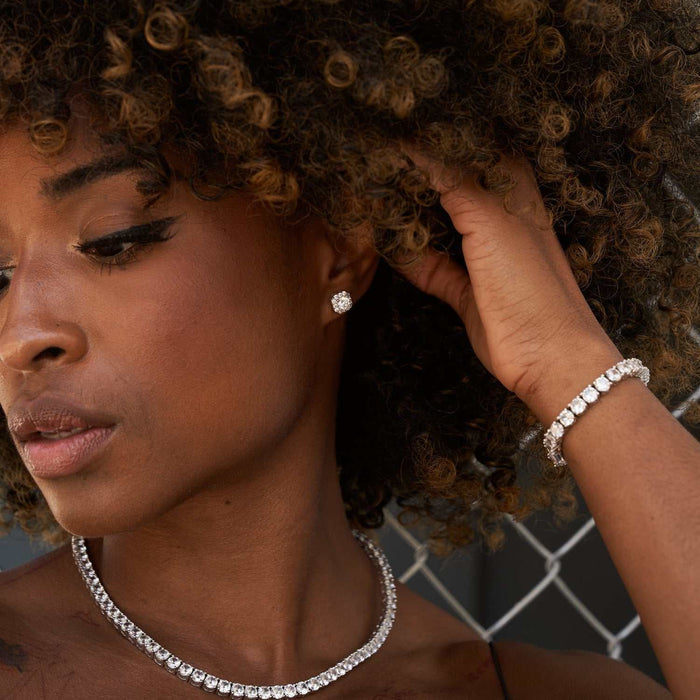 Micro Clustered Diamond Earrings