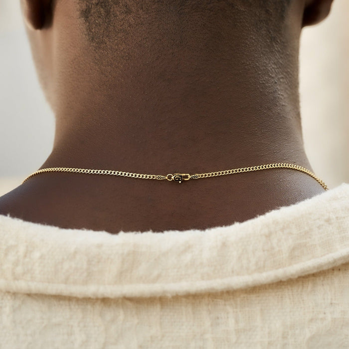 Micro Cuban in Yellow Gold - 2mm