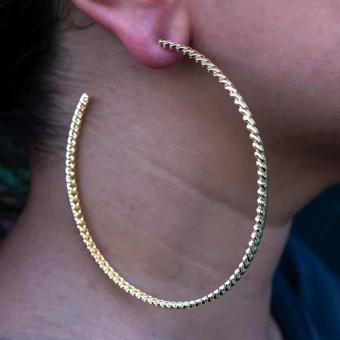 18k Gold Plated / Yellow Gold / Extra Large