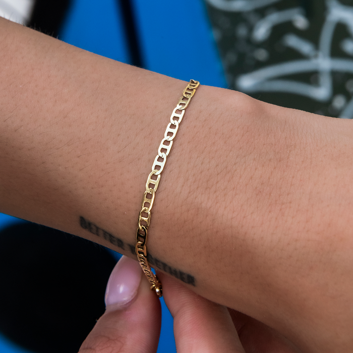Micro Flat Valentina Necklace + Bracelet Bundle- 2mm