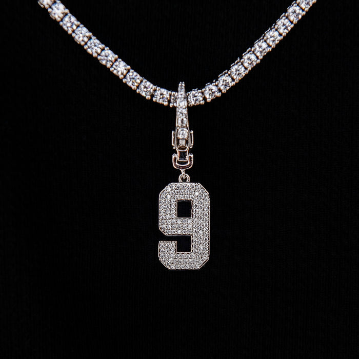 14k White Gold Plated / White Gold / 9