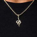 Micro Snake Pendant in Yellow Gold - The GLD Shop