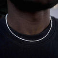 14k White Gold Plated / 16" / White Gold