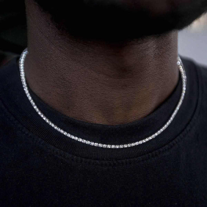 14k White Gold Plated / 16" / White Gold