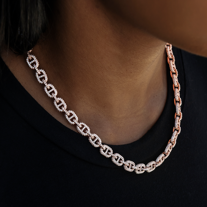 Micro Valentina Necklace in Rose Gold