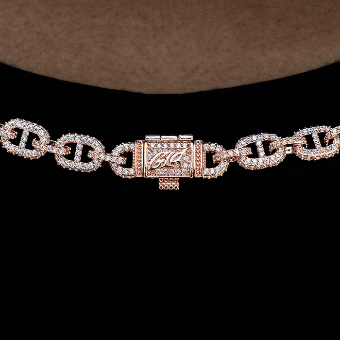 Micro Valentina Necklace in Rose Gold