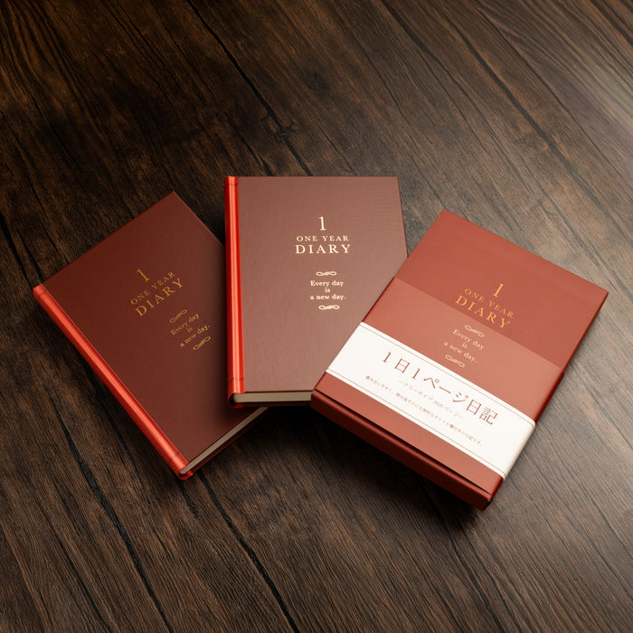 Midori One Day/Page Diary - Classic Red - Pen Boutique Ltd