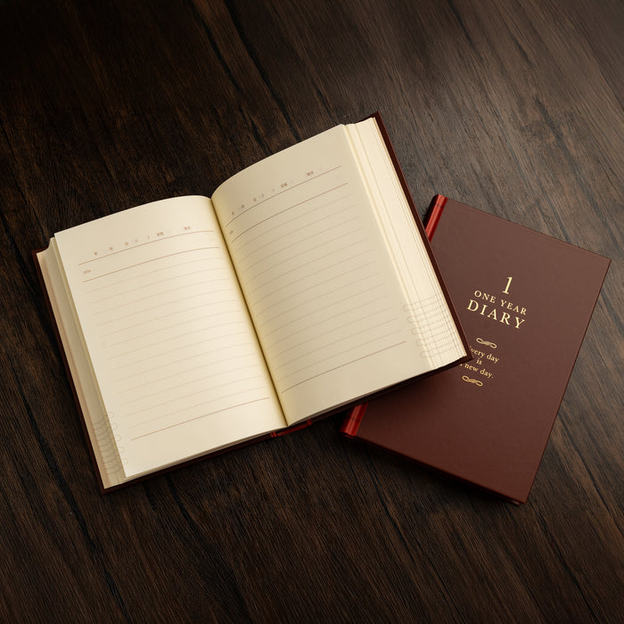 Midori One Day/Page Diary - Classic Red - Pen Boutique Ltd
