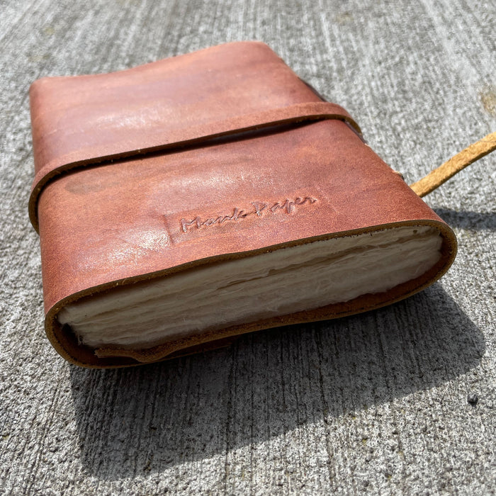Monk Paper Buffalo Leather Tan Lokta Journal - Medium - Pen Boutique Ltd