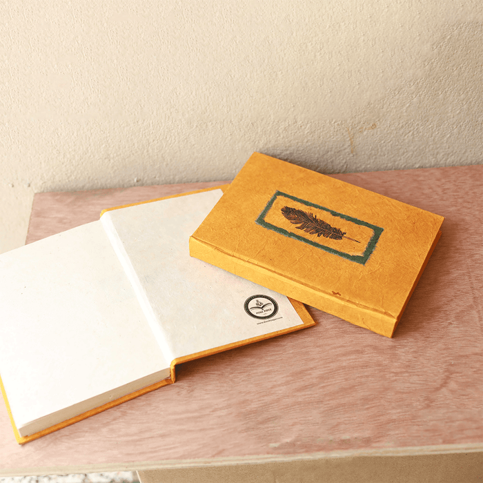 Monk Paper Hard Cover Journal - Saffron - Pen Boutique Ltd