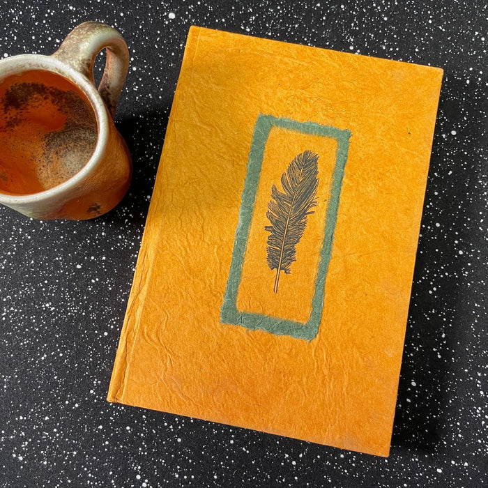 Monk Paper Hard Cover Journal - Saffron - Pen Boutique Ltd