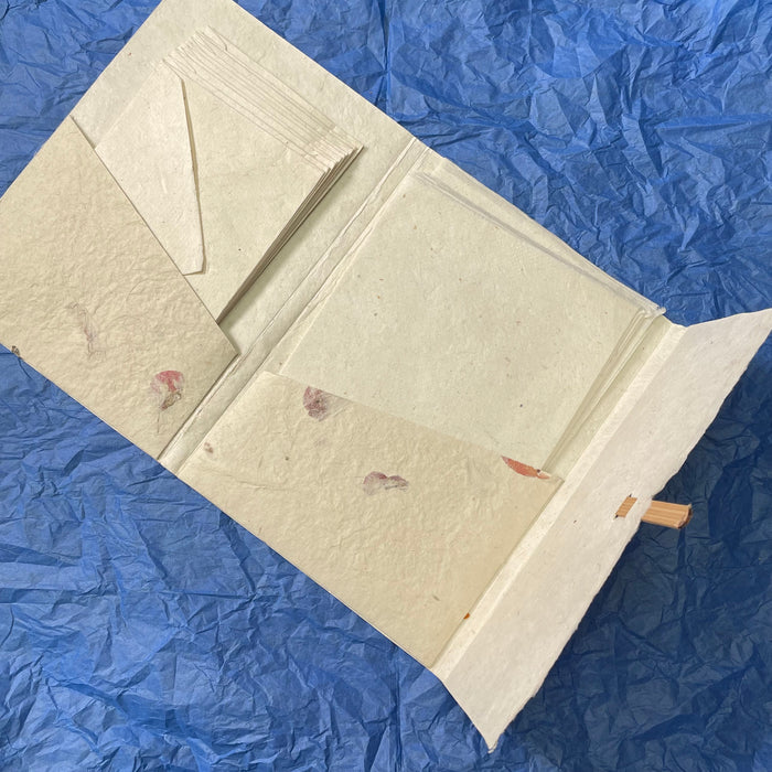 Monk Paper Lokta Stationery Writing Set - Bougainvillea - Pen Boutique Ltd