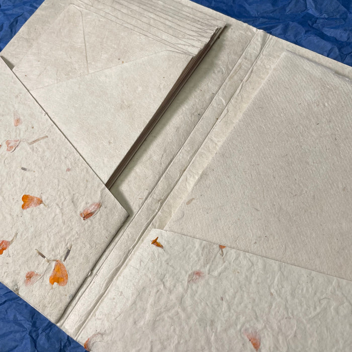 Monk Paper Lokta Stationery Writing Set - Marigold - Pen Boutique Ltd