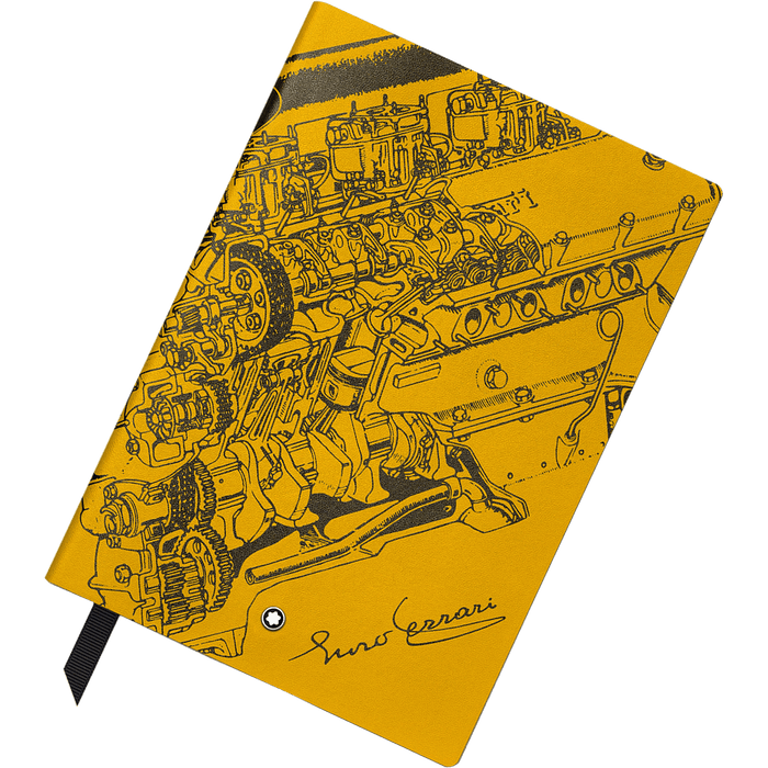 Montblanc Great Characters Notebook - 146 Giallo Modena Enzo Ferrari - Lined (Special Edition) - Pen Boutique Ltd