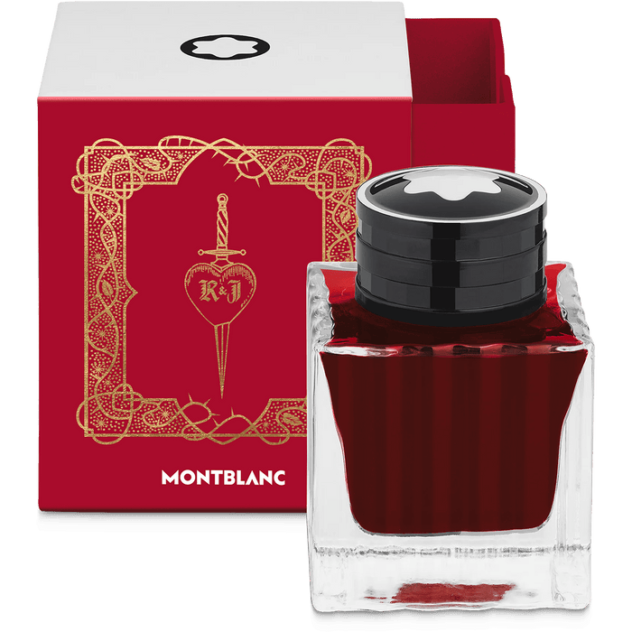 Montblanc Meisterstuck Ink Bottle - Romeo & Juliet Verona Red - 50ml - Pen Boutique Ltd