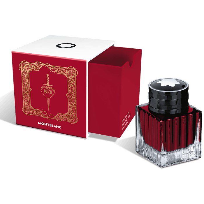 Montblanc Meisterstuck Ink Bottle - Romeo & Juliet Verona Red - 50ml - Pen Boutique Ltd