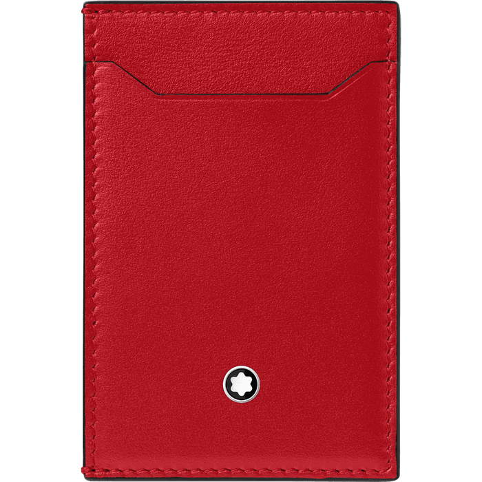 Montblanc Meisterstuck Pocket Holder - Black/Red - 3cc - Pen Boutique Ltd