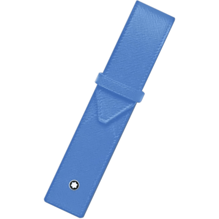 Montblanc Sartorial 1 Pen Pouch - Dusty Blue - Pen Boutique Ltd