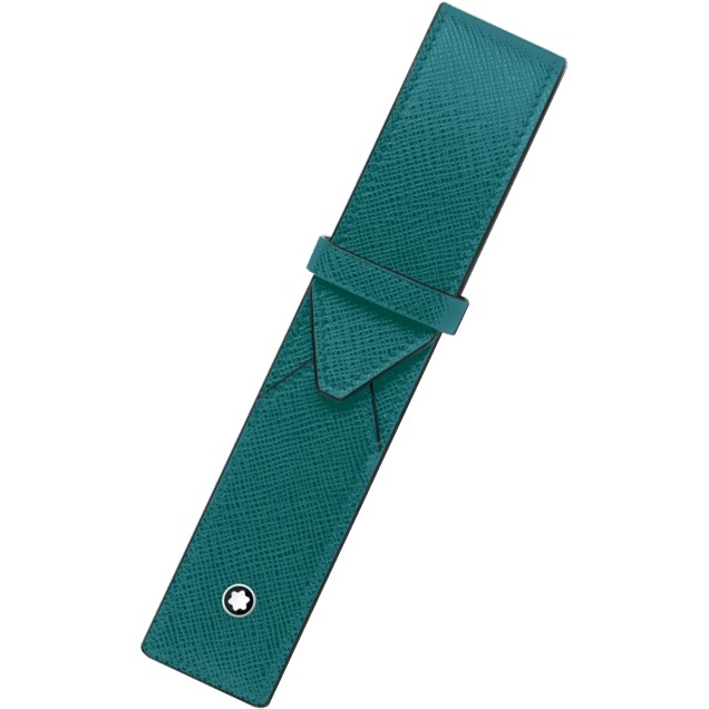 Montblanc Sartorial 1 - Pen Pouch - Fern Blue - Pen Boutique Ltd