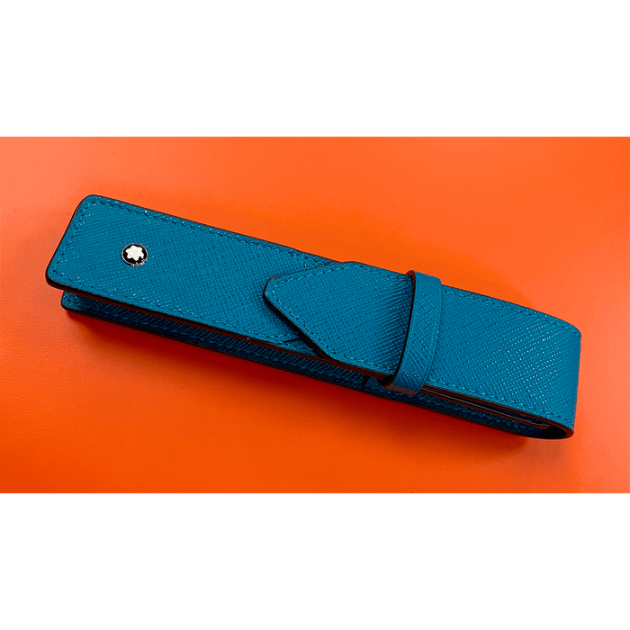 Montblanc Sartorial 1 - Pen Pouch - Fern Blue - Pen Boutique Ltd