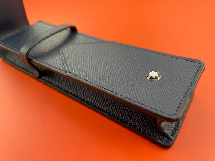 Montblanc Sartorial 2 - Pen Pouch - Ink Blue - Pen Boutique Ltd