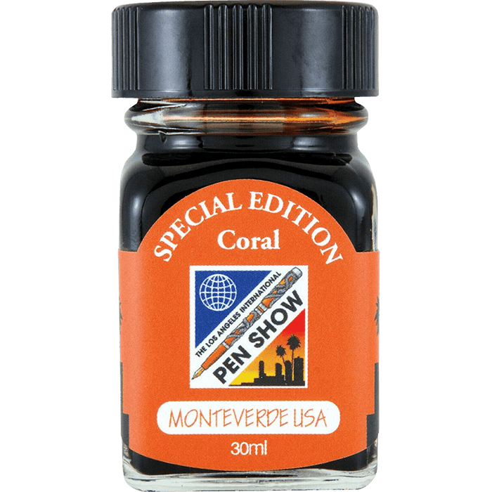 Monteverde 2019 USA Fountain Pen ink bottle - Special Edition - Coral - 30 ml - Pen Boutique Ltd