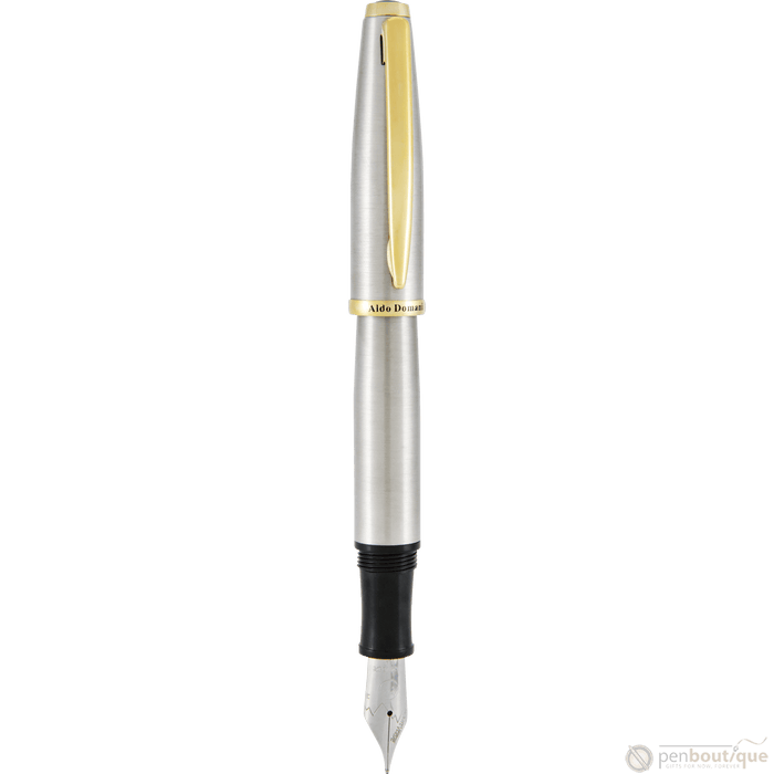 Monteverde Aldo Domani Fountain Pen - Brushed - Pen Boutique Ltd