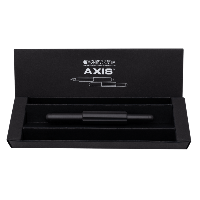 Monteverde Axis Fountain Pen - Matte Black - Pen Boutique Ltd