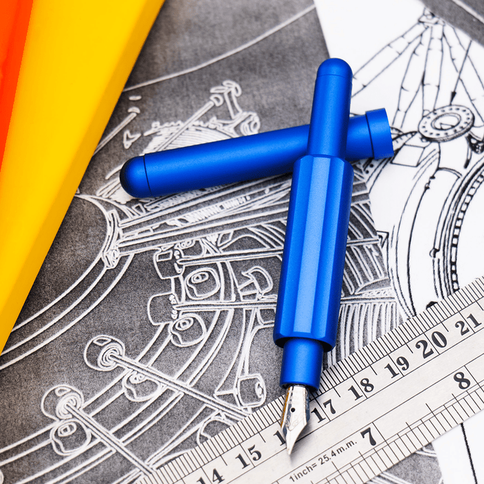 Monteverde Axis Fountain Pen - Matte Blue - Pen Boutique Ltd