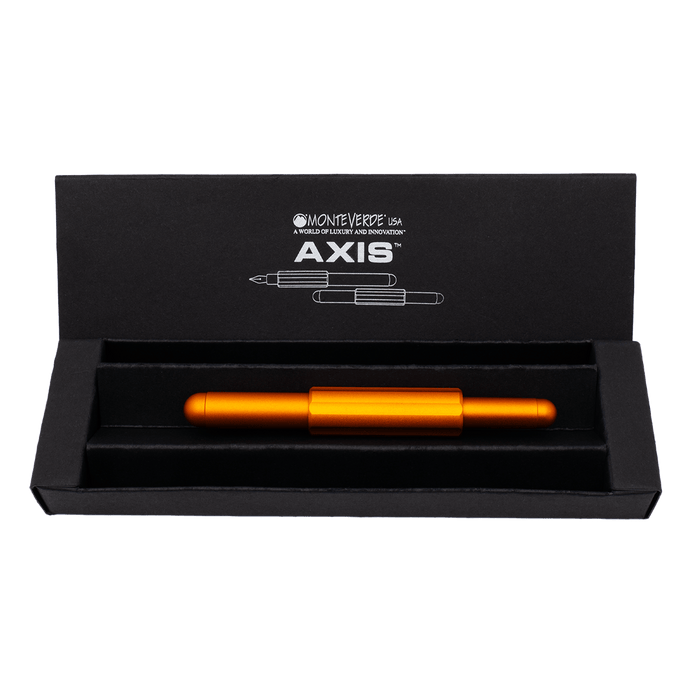 Monteverde Axis Fountain Pen - Matte Orange - Pen Boutique Ltd