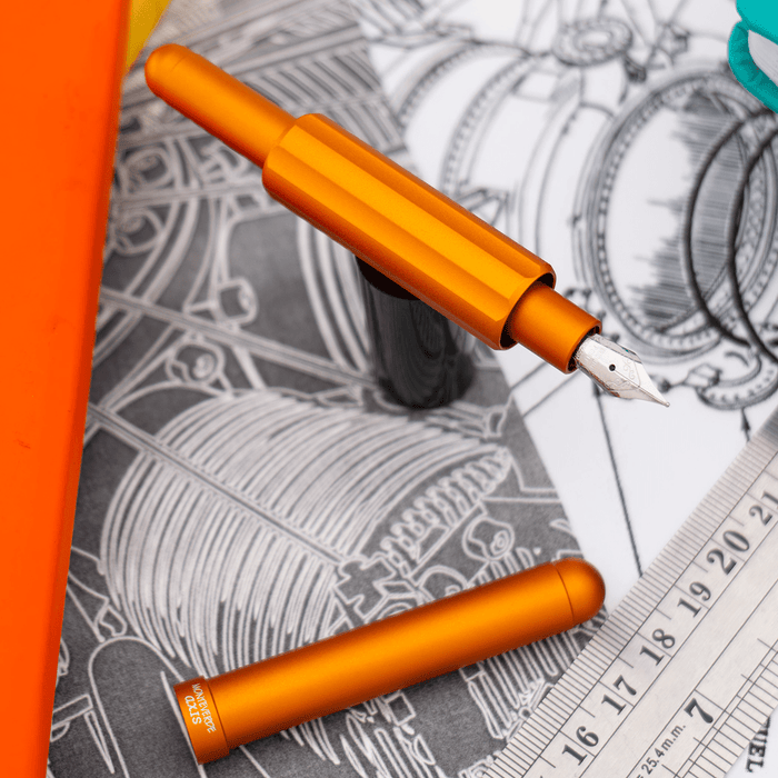 Monteverde Axis Fountain Pen - Matte Orange - Pen Boutique Ltd