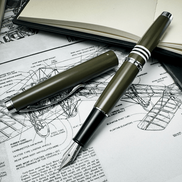 Monteverde Dakota Fountain Pen - Military Green - Pen Boutique Ltd