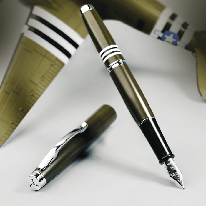 Monteverde Dakota Fountain Pen - Military Green - Pen Boutique Ltd