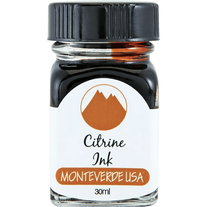 Monteverde Gemstone Ink Bottle - Citrine - 30ml - Pen Boutique Ltd