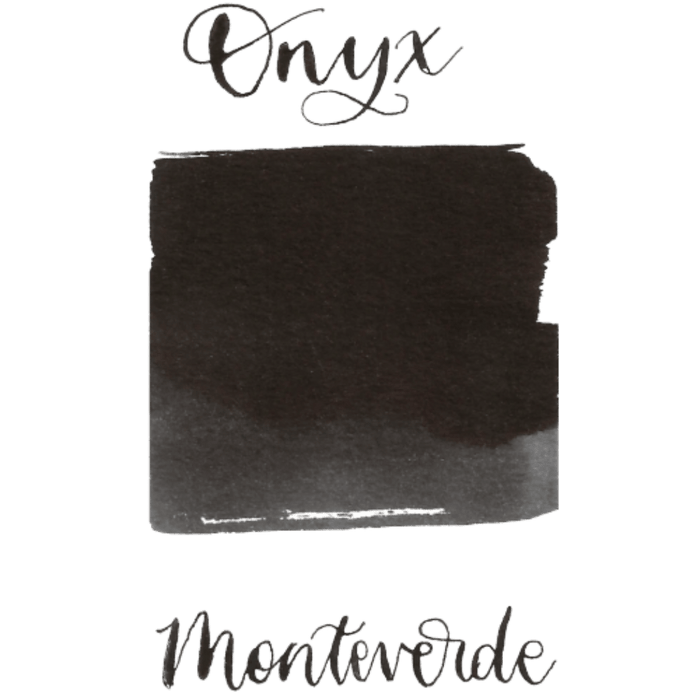 Monteverde Gemstone Ink Bottle - Onyx - 90ml - Pen Boutique Ltd