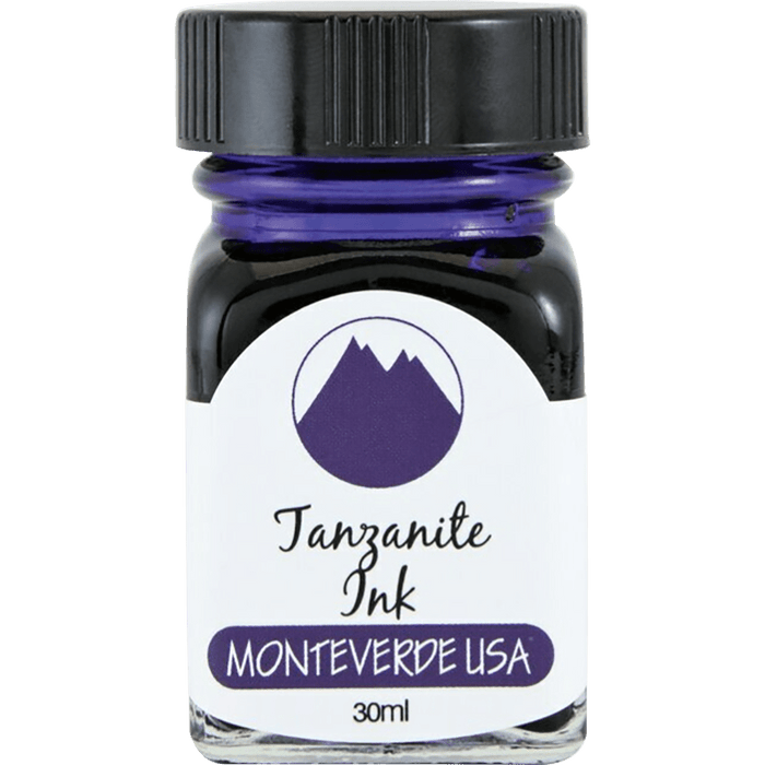 Monteverde Gemstone Ink Bottle - Tanzanite - 30ml - Pen Boutique Ltd