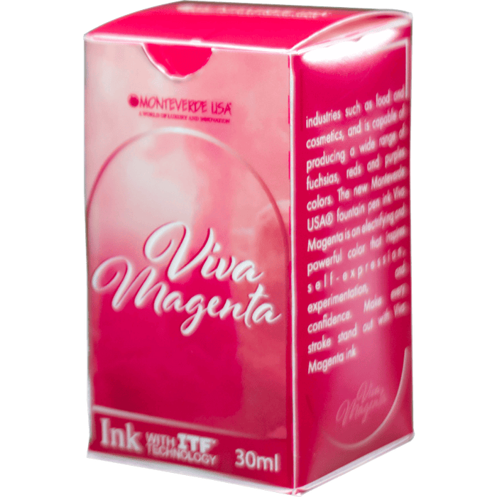 Monteverde Ink Bottle - 2023 Color of the Year - Viva Magenta - 30 ml - Pen Boutique Ltd