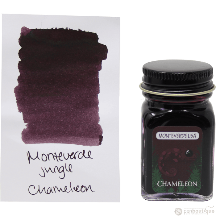 Monteverde Ink Bottle - Jungle Chameleon (Burgundy) - 30 ml - Pen Boutique Ltd