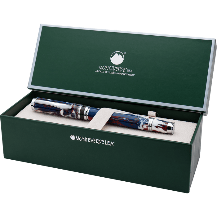 Monteverde Innova Brooks Custom Resin Rollerball Pen - USA 250th Anniversary (Limited Edition) - Pen Boutique Ltd