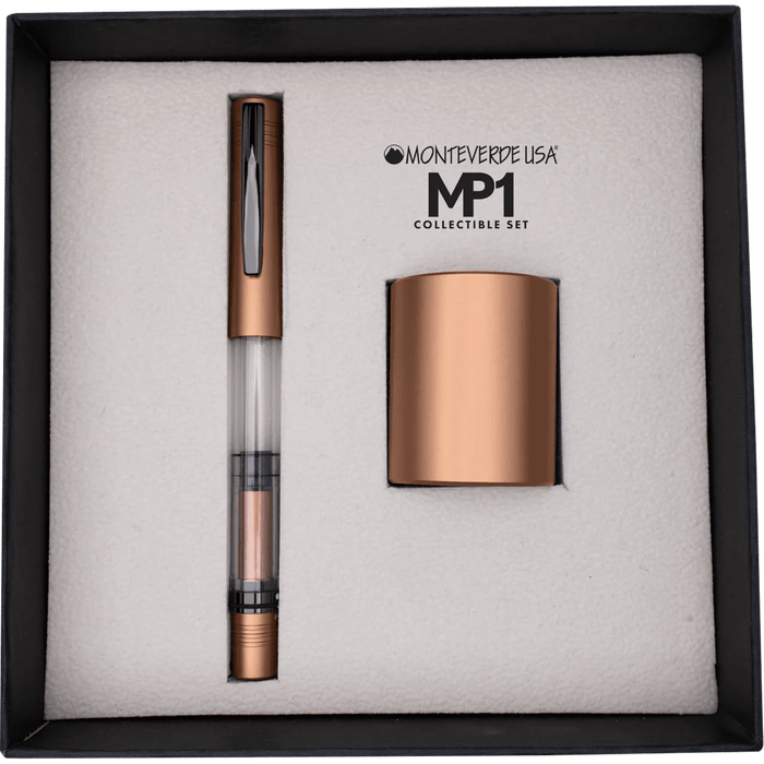 Monteverde MP1 Fountain Pen Gift Set - Mocha Mousse - Pen Boutique Ltd