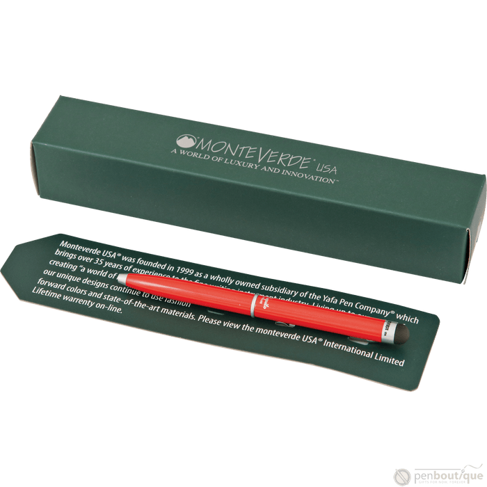 Monteverde Poquito Stylus Ballpoint Pen - Racing Red - Pen Boutique Ltd
