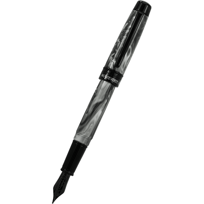 Monteverde Prima Fountain Pen - Grey Swirl - Pen Boutique Ltd