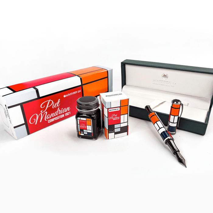 Monteverde Regatta Mondrian Limited Edition 921 Fountain Pen with ink. - Pen Boutique Ltd
