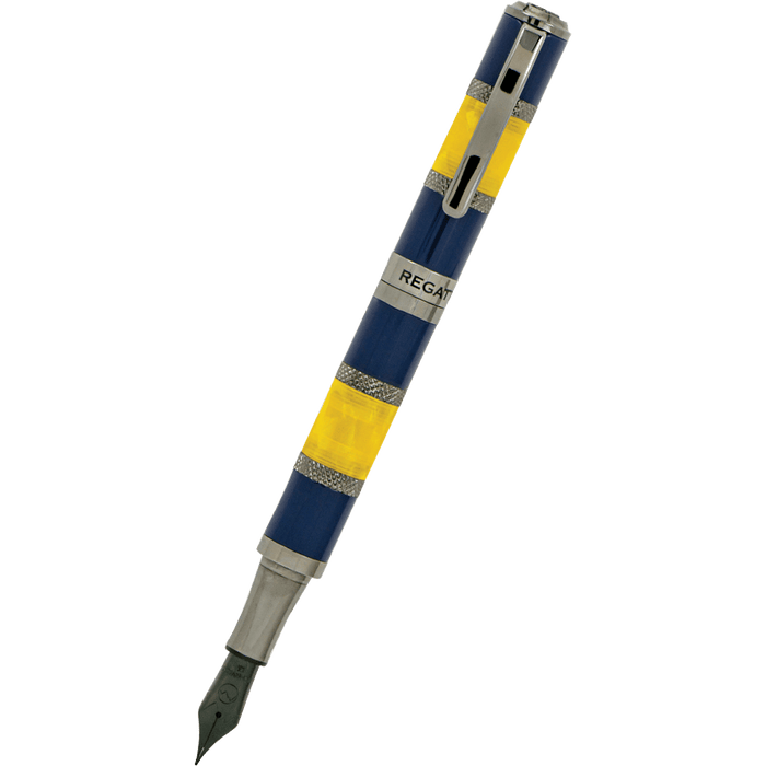 Monteverde Regatta Sport Fountain Pen - Blue/Yellow Resin - Pen Boutique Ltd