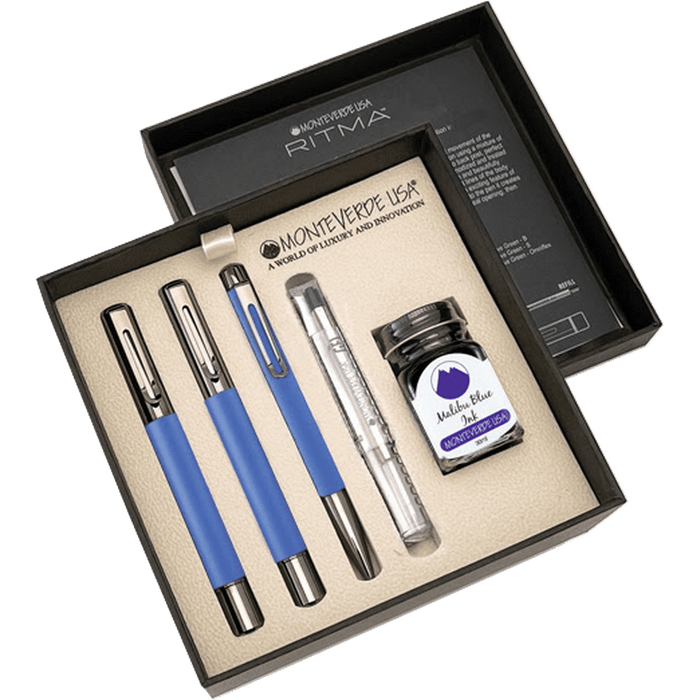 Monteverde Ritma 3+2 Pen Set - Blue - Pen Boutique Ltd